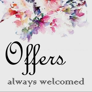 Offers will be accepted or countered!! Check out my closet!